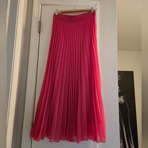Zara Elegant Pink Pleated Skirt
